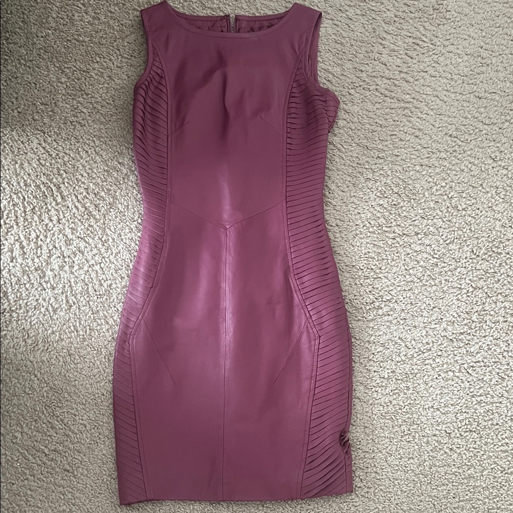 Sleeveless Mauve Bodycon Dress - Women's Slim Fit
